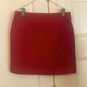 Banana Republic red mini skirt size 6